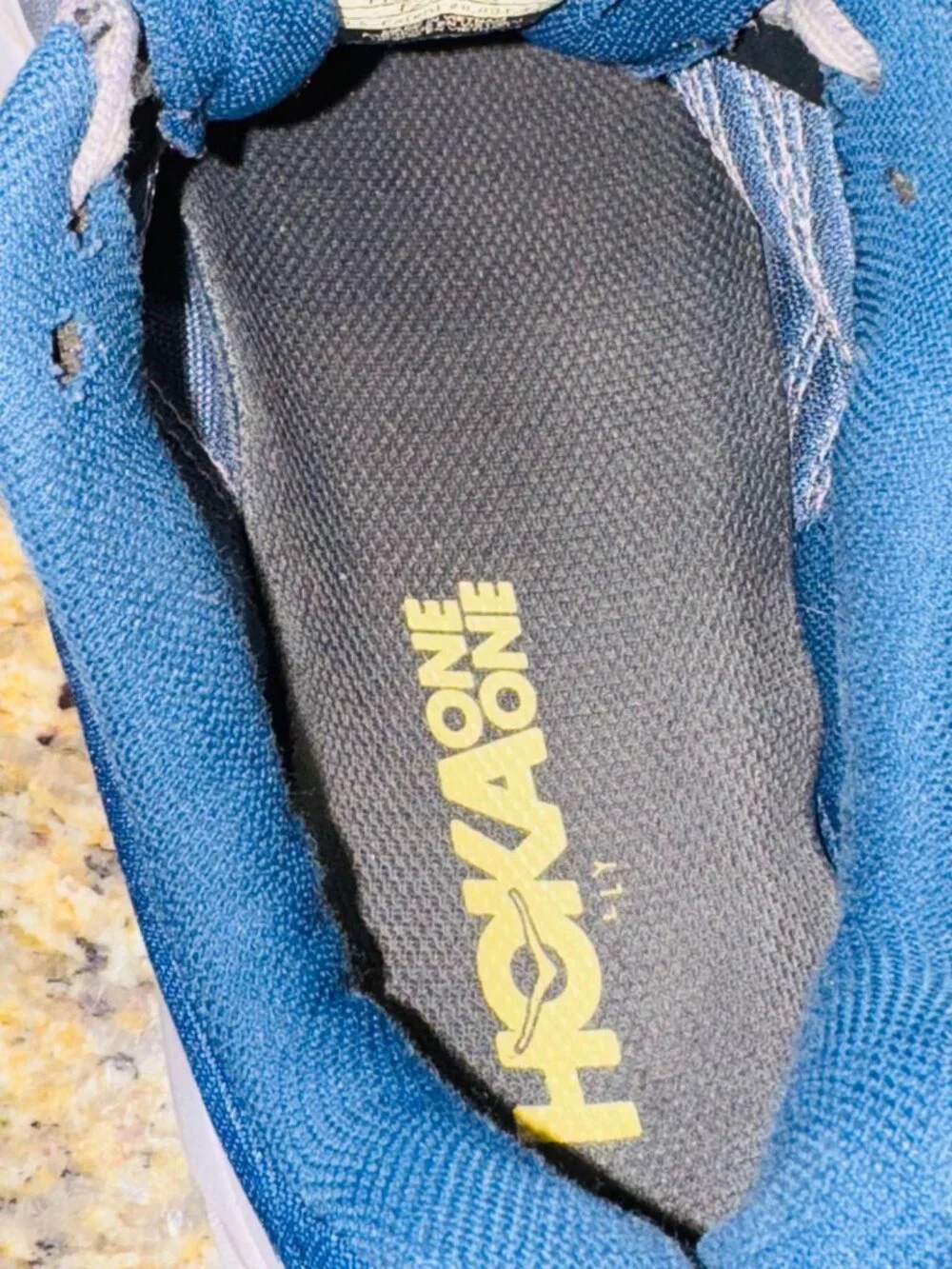 Hoka One One Clifton 6 Running Shoes Womens Size 9 Blue Gray Lightweight Cushion